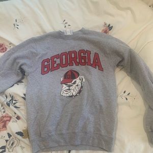 Grey Georgia Bulldogs Sweatshirt